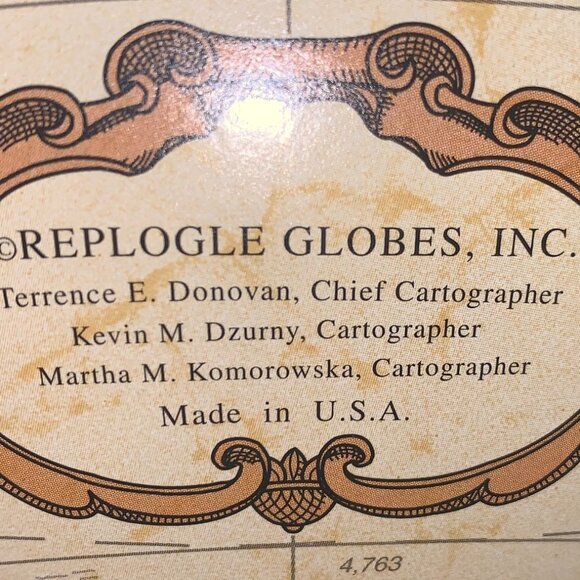 Replogle Globes, Inc., World Classic Series 12 inch Globe, Made in USA. - Picture 10 of 15